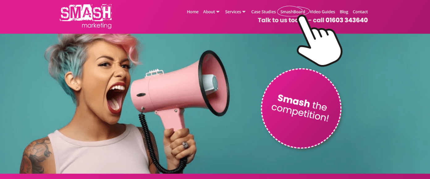 Smash Website Screenshot - SEO for Small Businesses